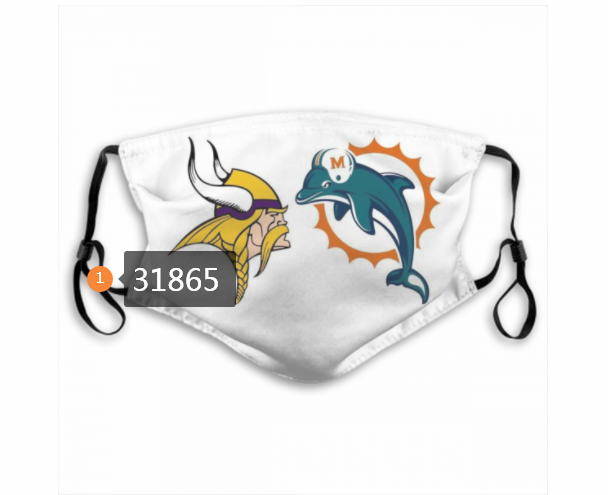 NFL Miami Dolphins 872020 Dust mask with filter->nfl dust mask->Sports Accessory